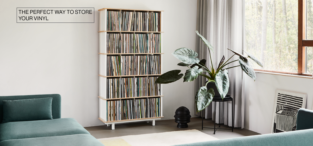 For The Record | Vinyl Storage | Medium - Traffic White