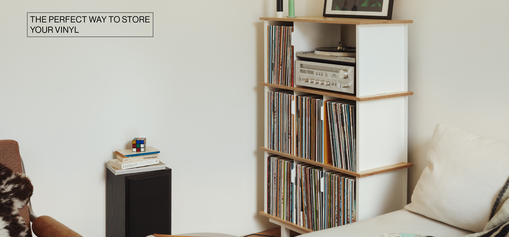 For The Record | Vinyl Storage | Small - Traffic White