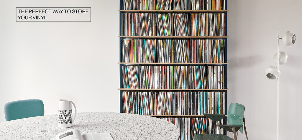 For The Record | Vinyl Storage | Large - Indigo Blue