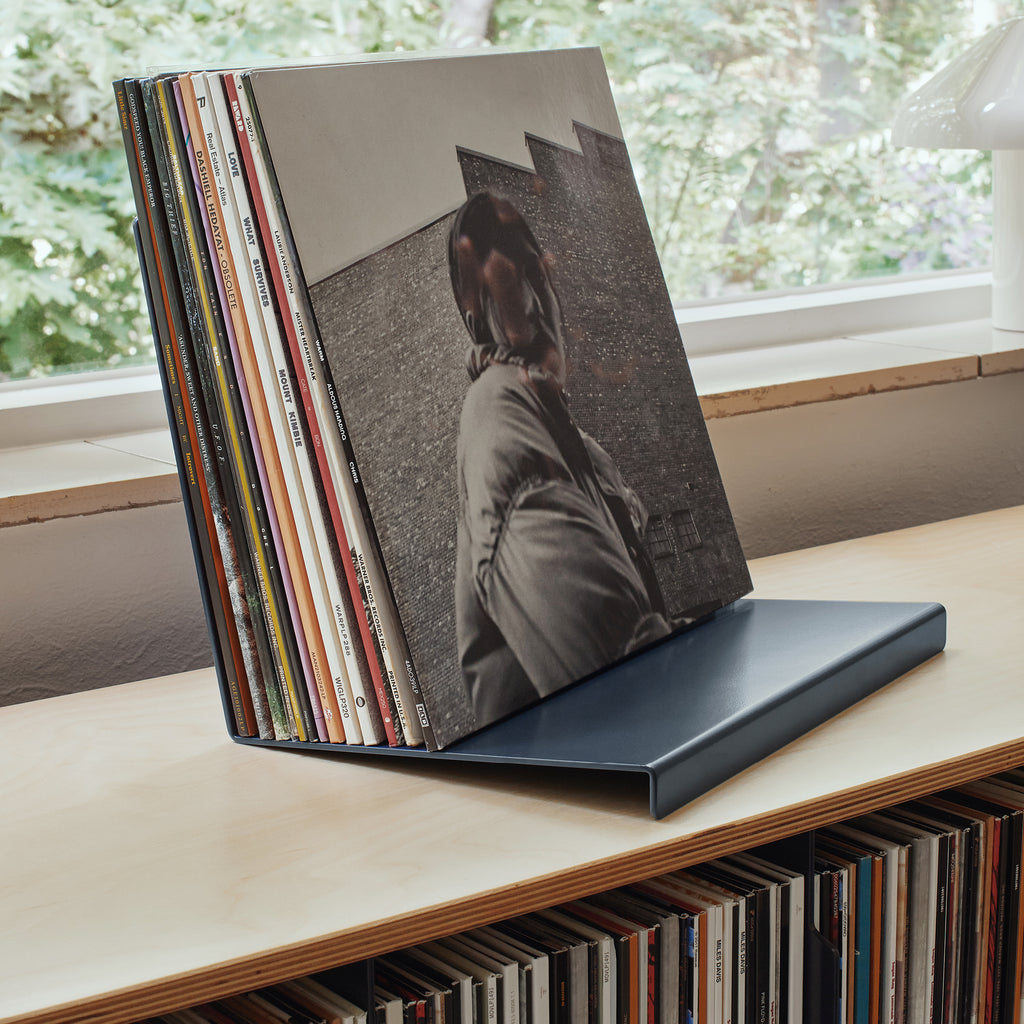 For The Record | Vinyl Stand - Indigo Blue