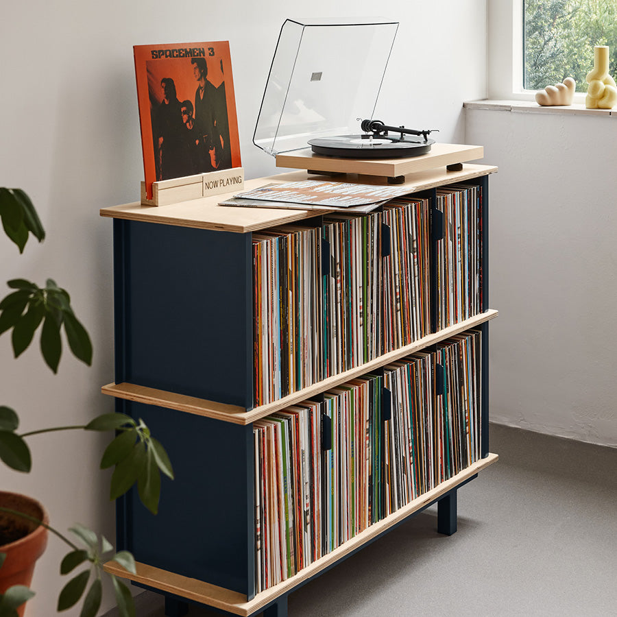 FTR Vinyl Storage | Base | Medium - Indigo Blue - For the record vinyl storage